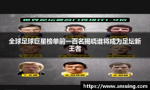 全球足球巨星榜单前一百名揭晓谁将成为足坛新王者